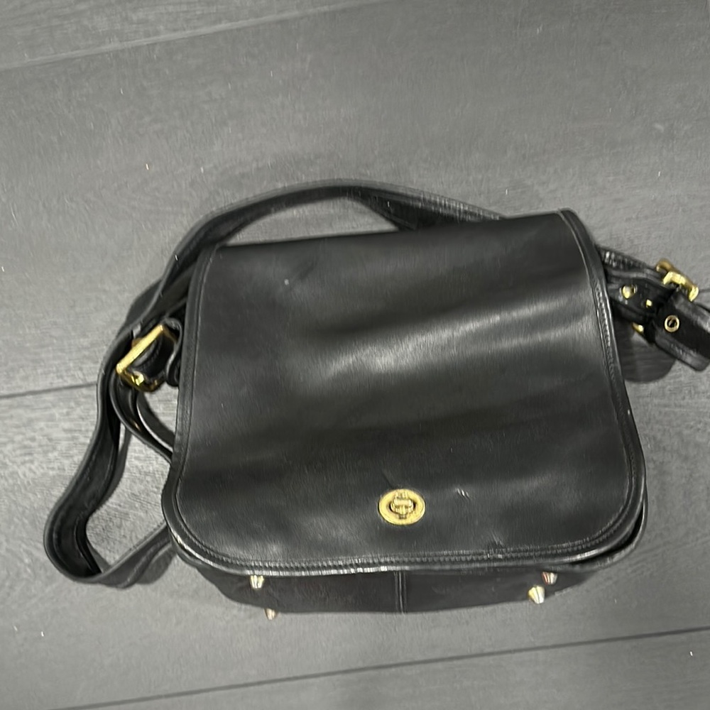 Black Leather Men's Bag